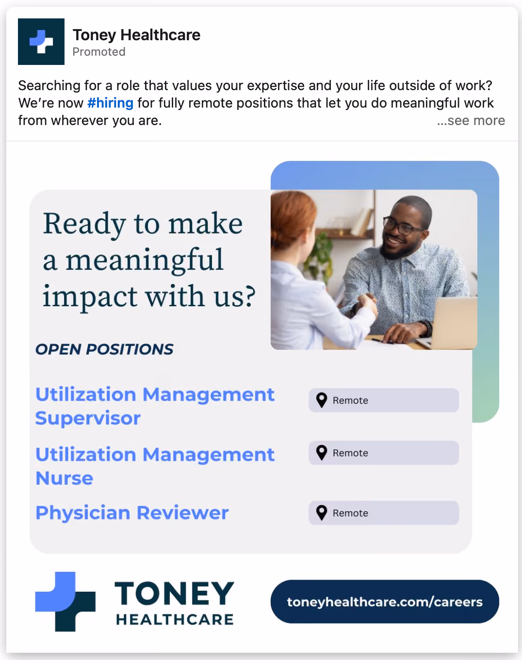 Alerion Advisors LinkedIn ad design
