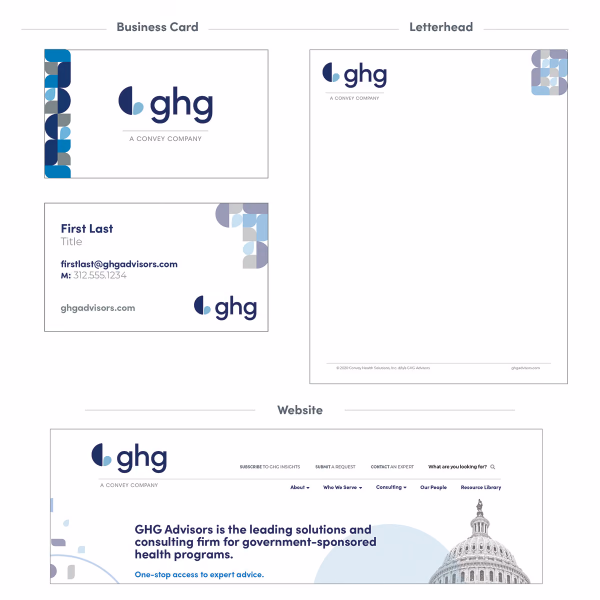 GHG Advisors brand design