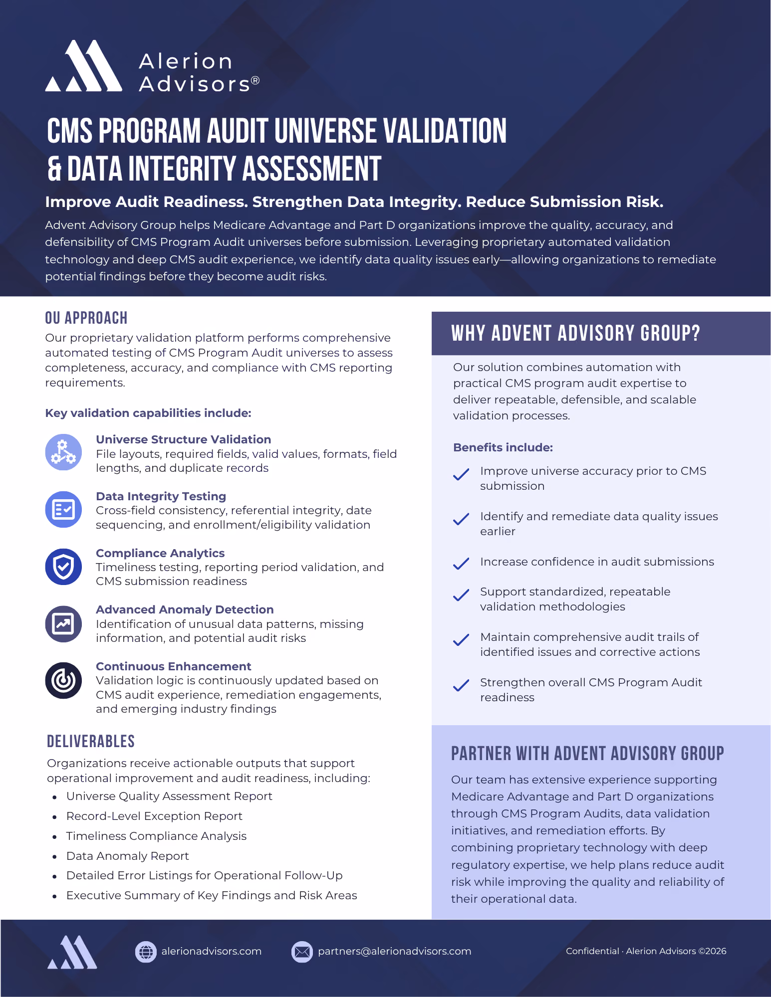 Alerion Advisors Marketing Collateral | Tammy Allen, Graphic Designer