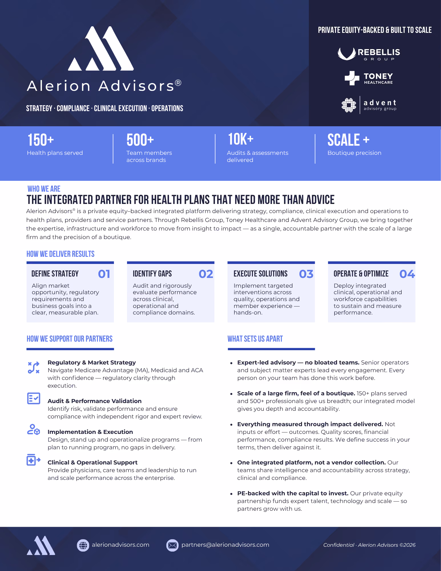 Alerion Advisors Marketing Collateral | Tammy Allen, Graphic Designer