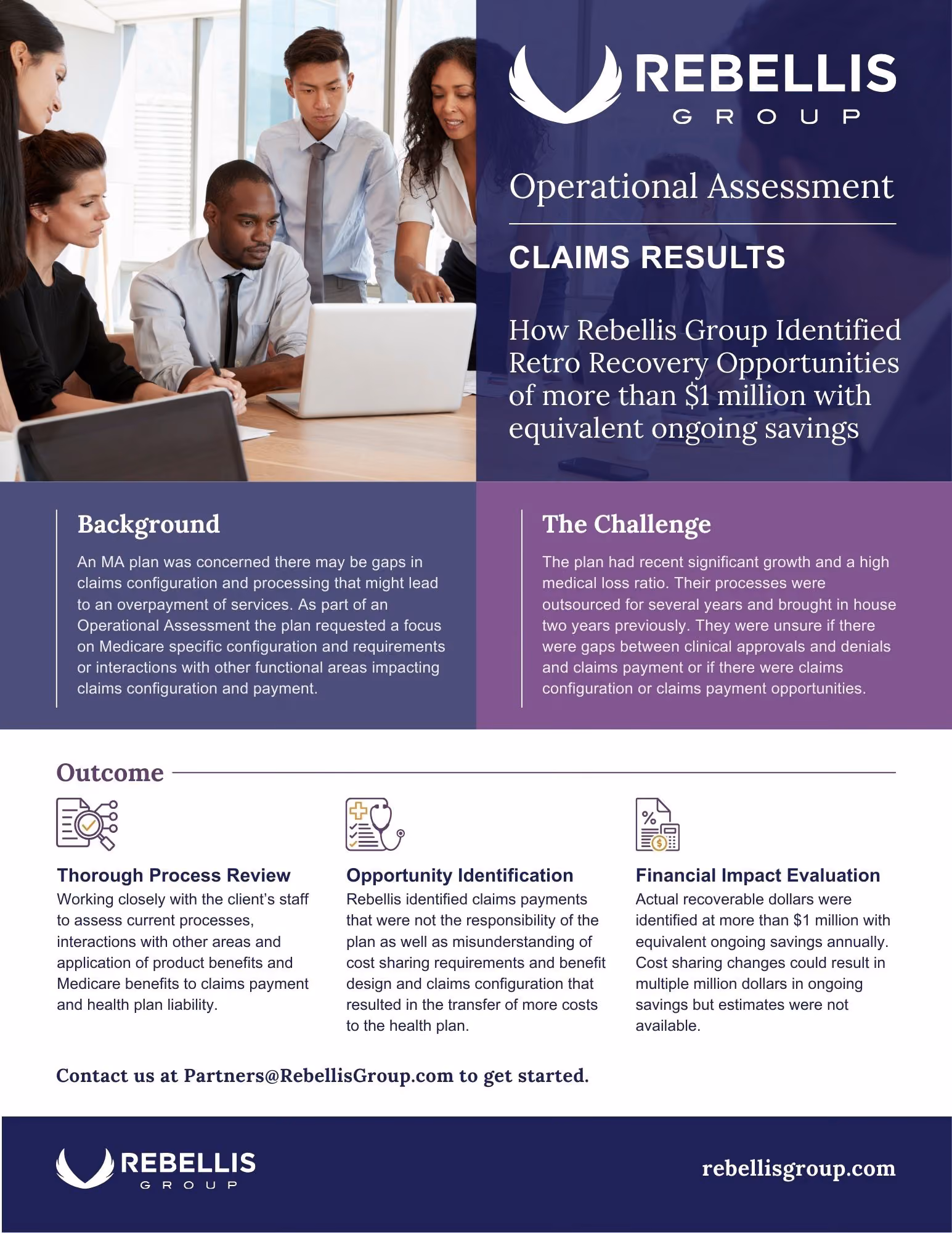 Rebellis Group Marketing Collateral | Tammy Allen, Graphic Designer