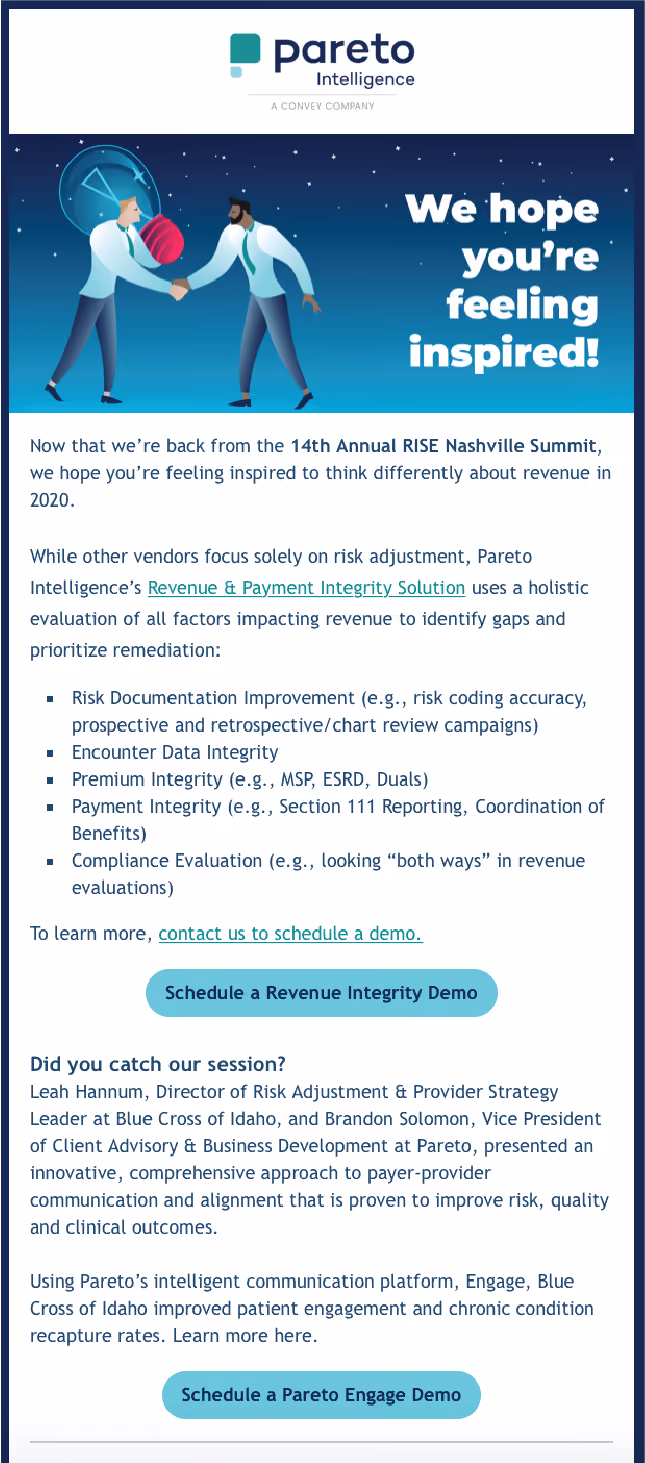 RISE Healthcare Conference Campaign | Tammy Allen, Graphic Designer