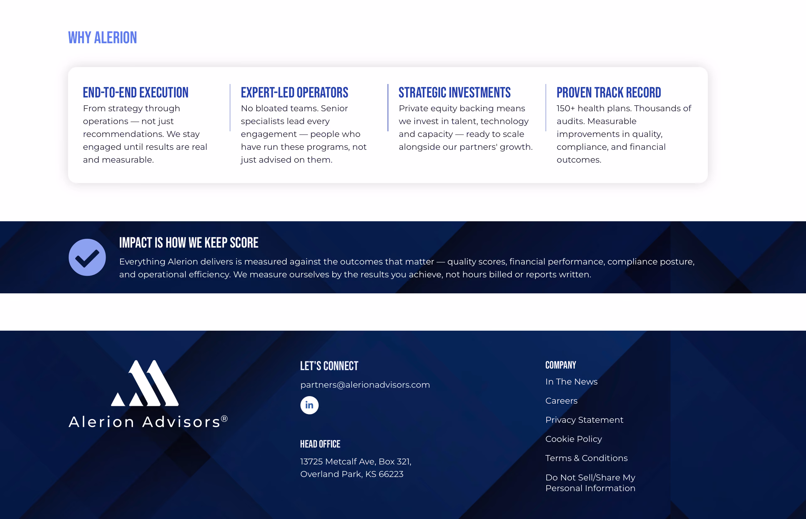 Alerion Advisors Website UI | Tammy Allen, Graphic Designer