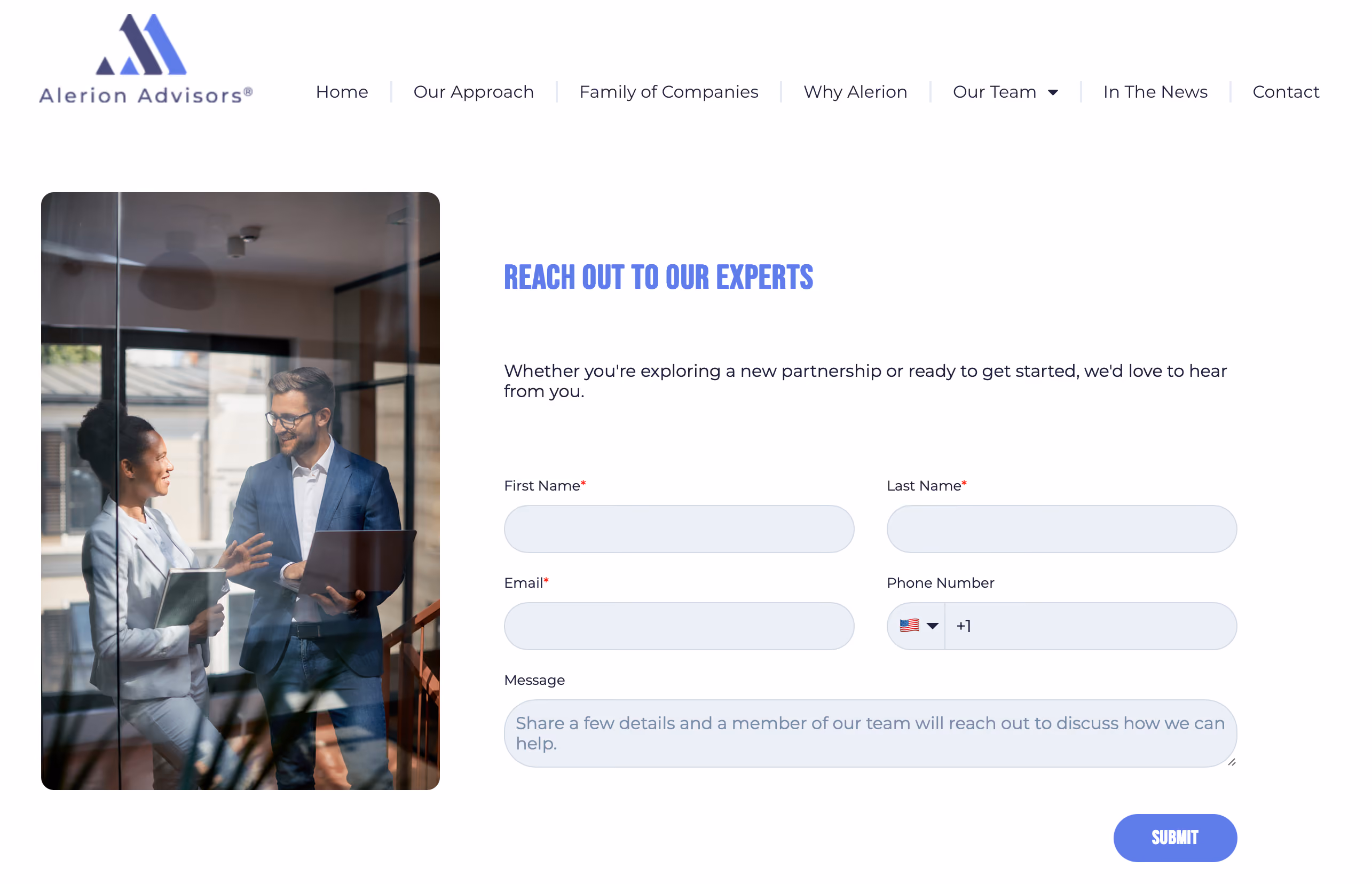 Alerion Advisors Website UI | Tammy Allen, Graphic Designer