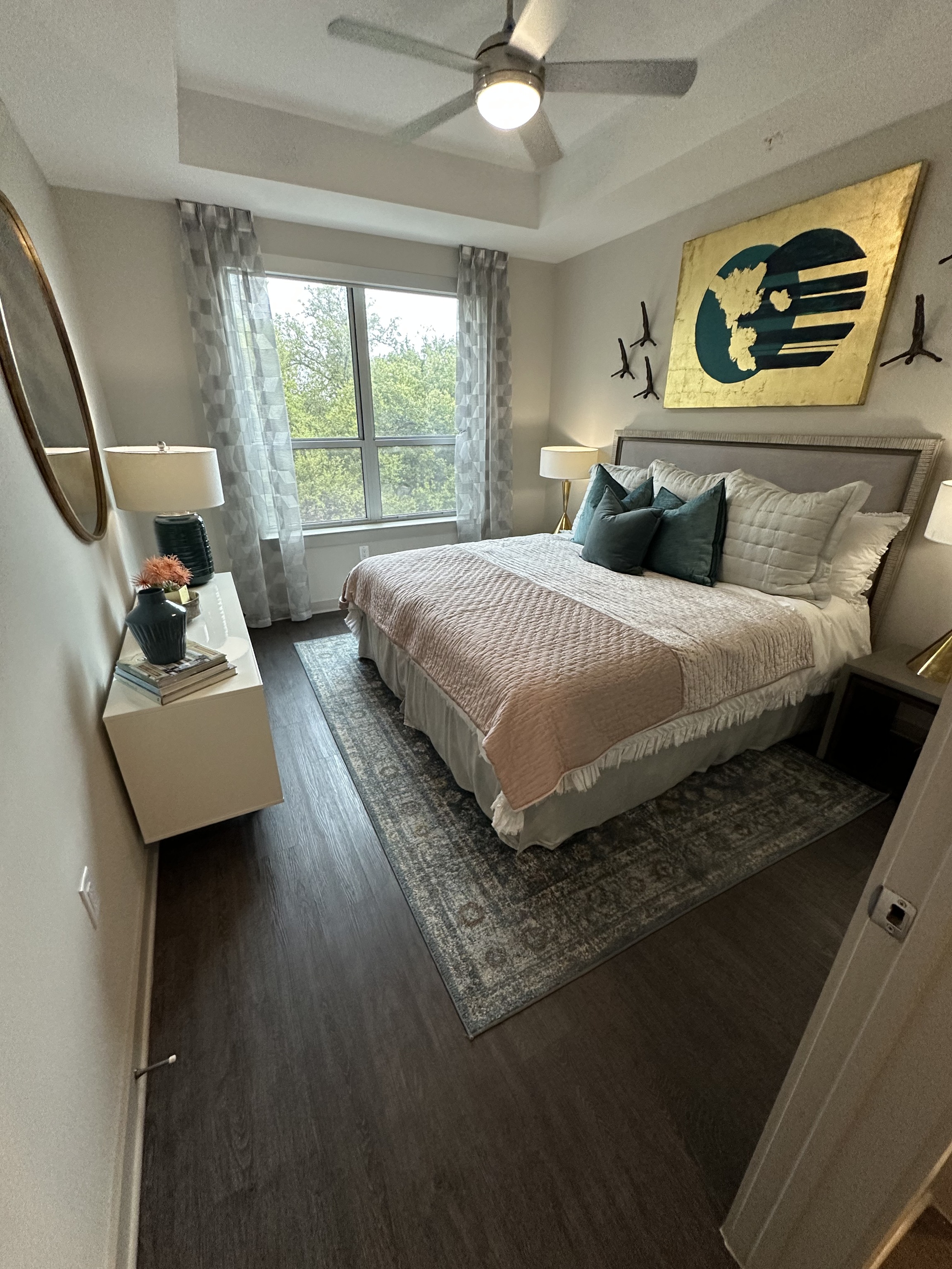 Staged Bedroom cleaned by Luxe Luxury Cleaning