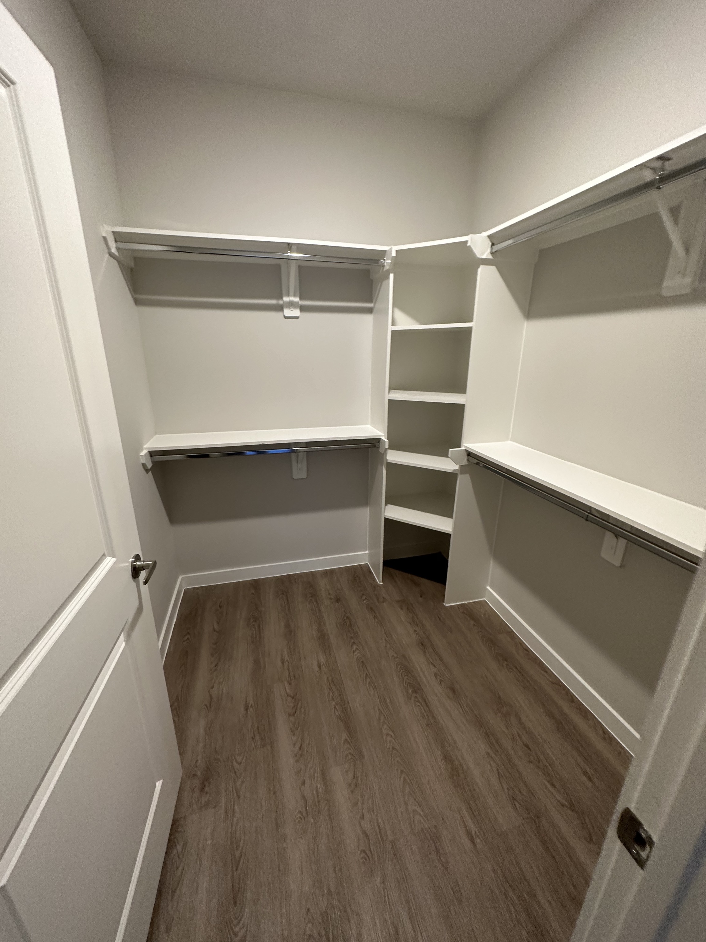 Walk-In Closet cleaned by Luxe Luxury Cleaning