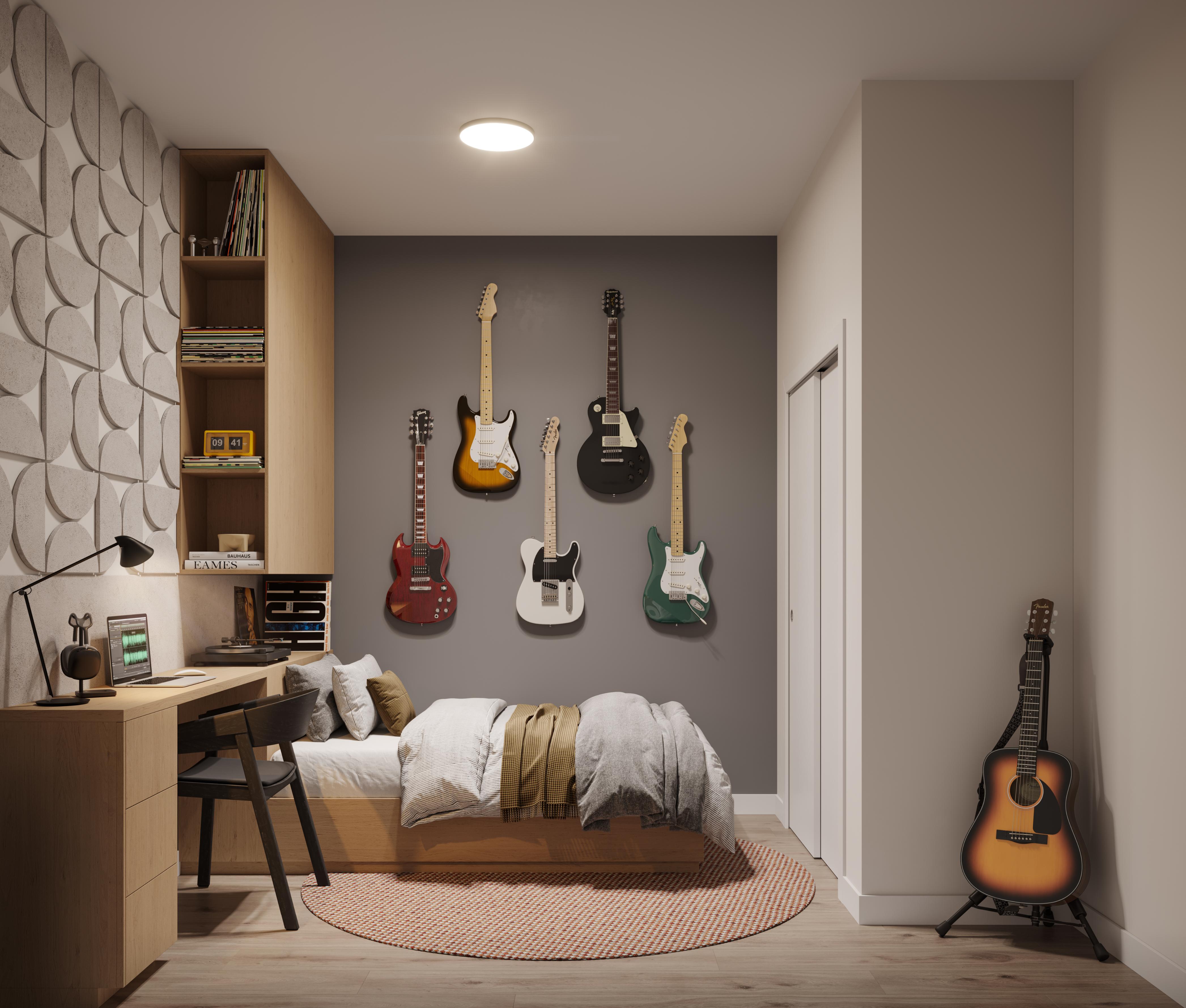 Den, music room