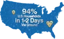 Map of a2b Coverage