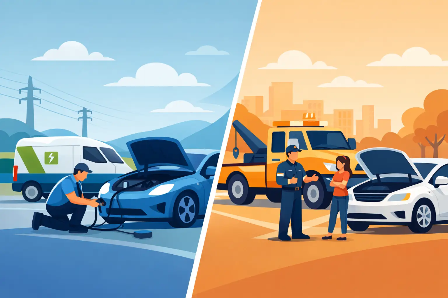 Roadside EV Assistance vs AAA