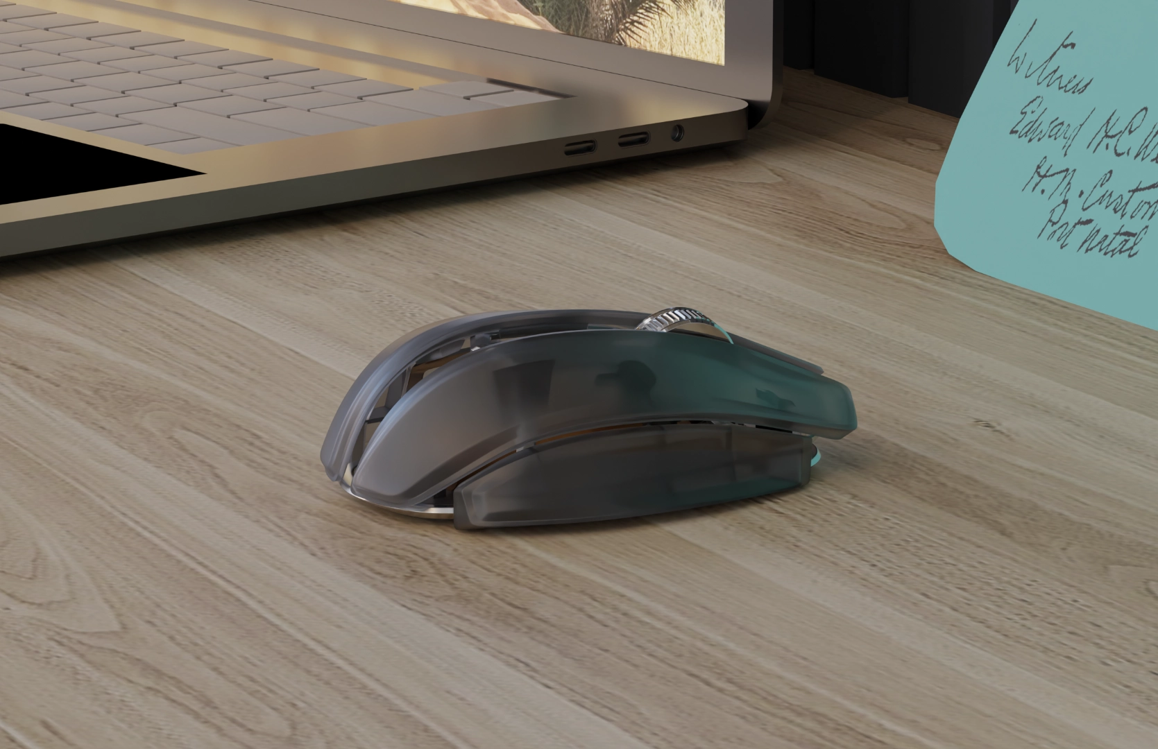 Rendered shell for the designed mouse.