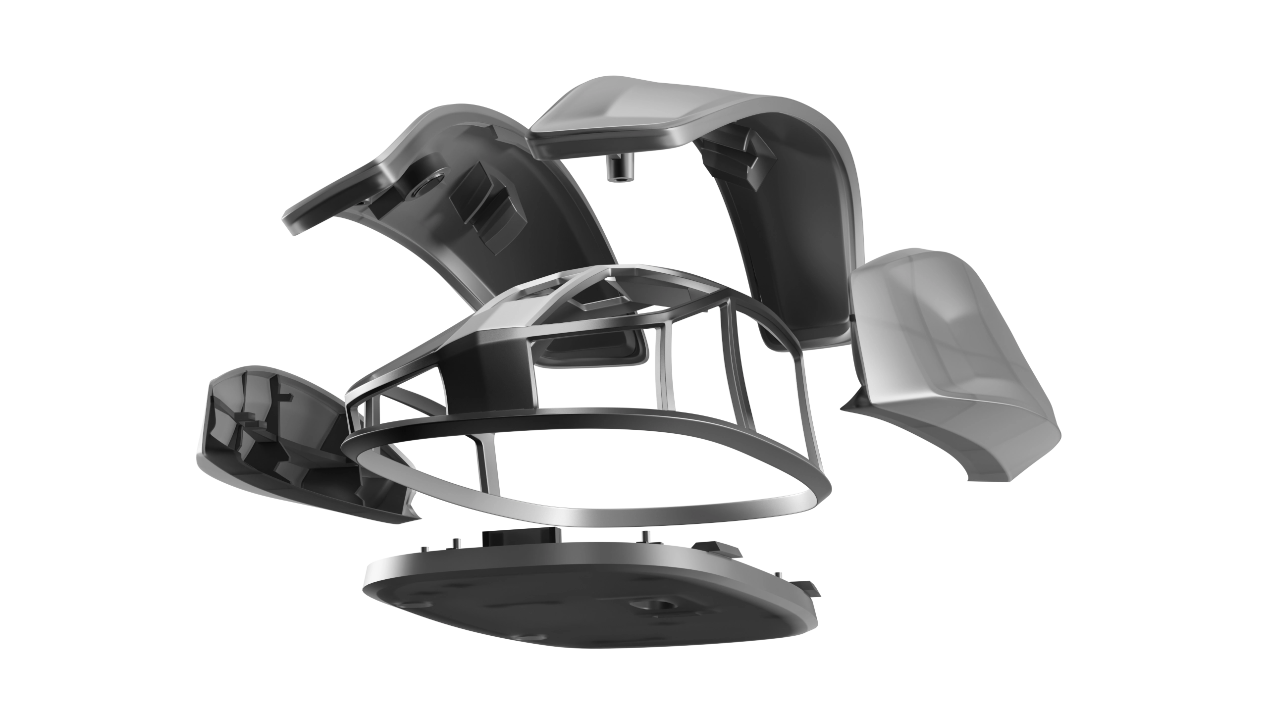 Rendered shell for the designed mouse.