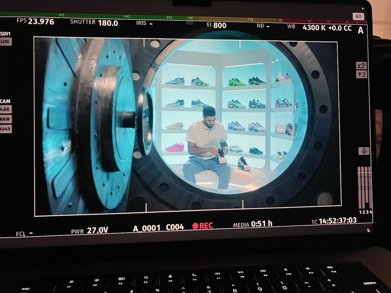 On set