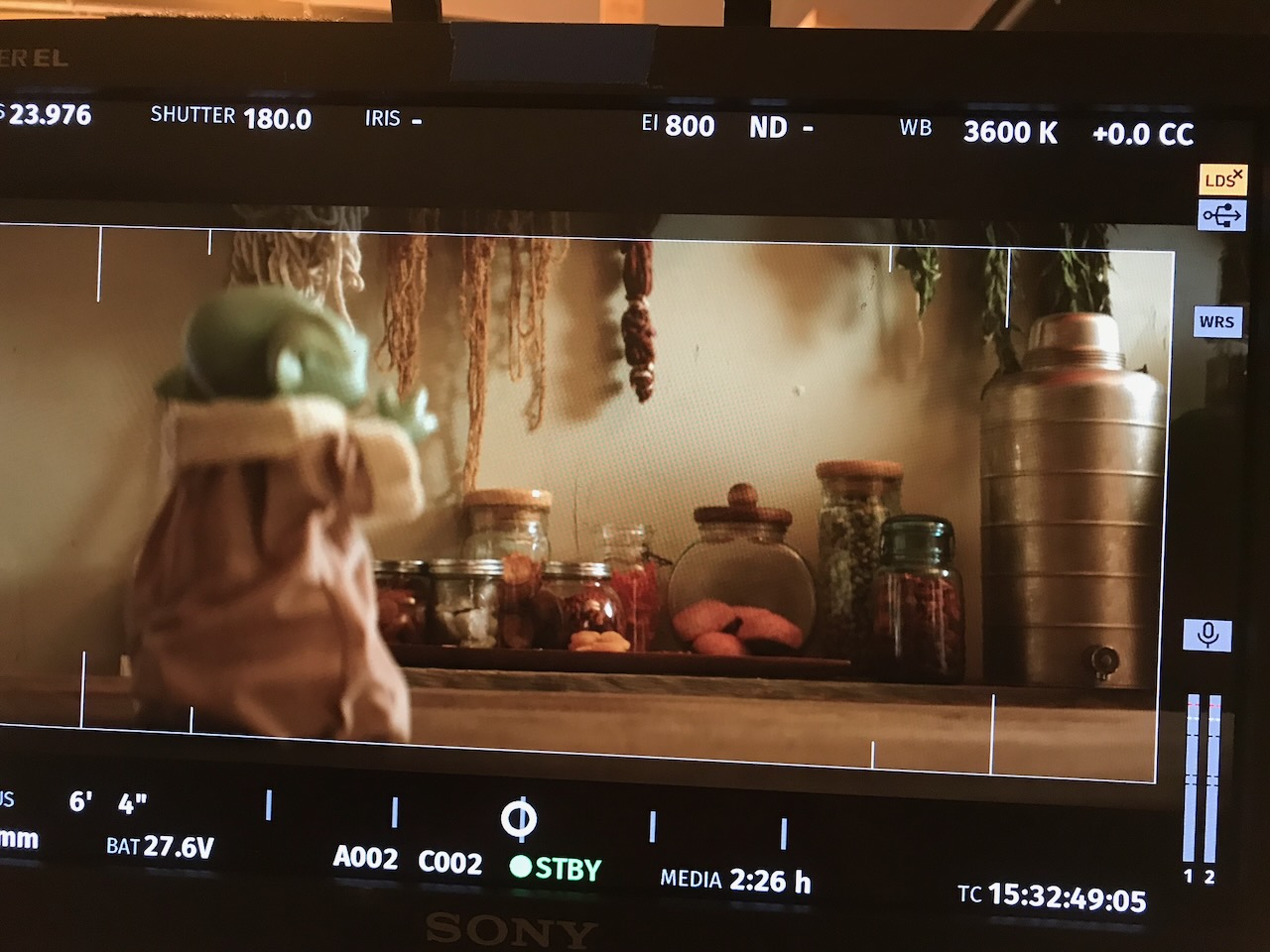 On set
