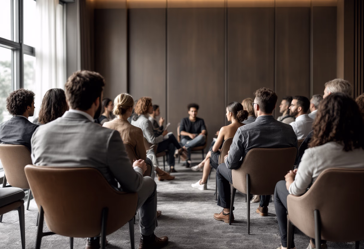 image of a tech conference (for a space tech)
