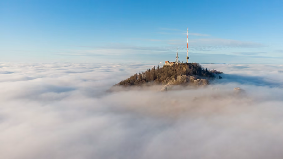 Lighthouse in the sky