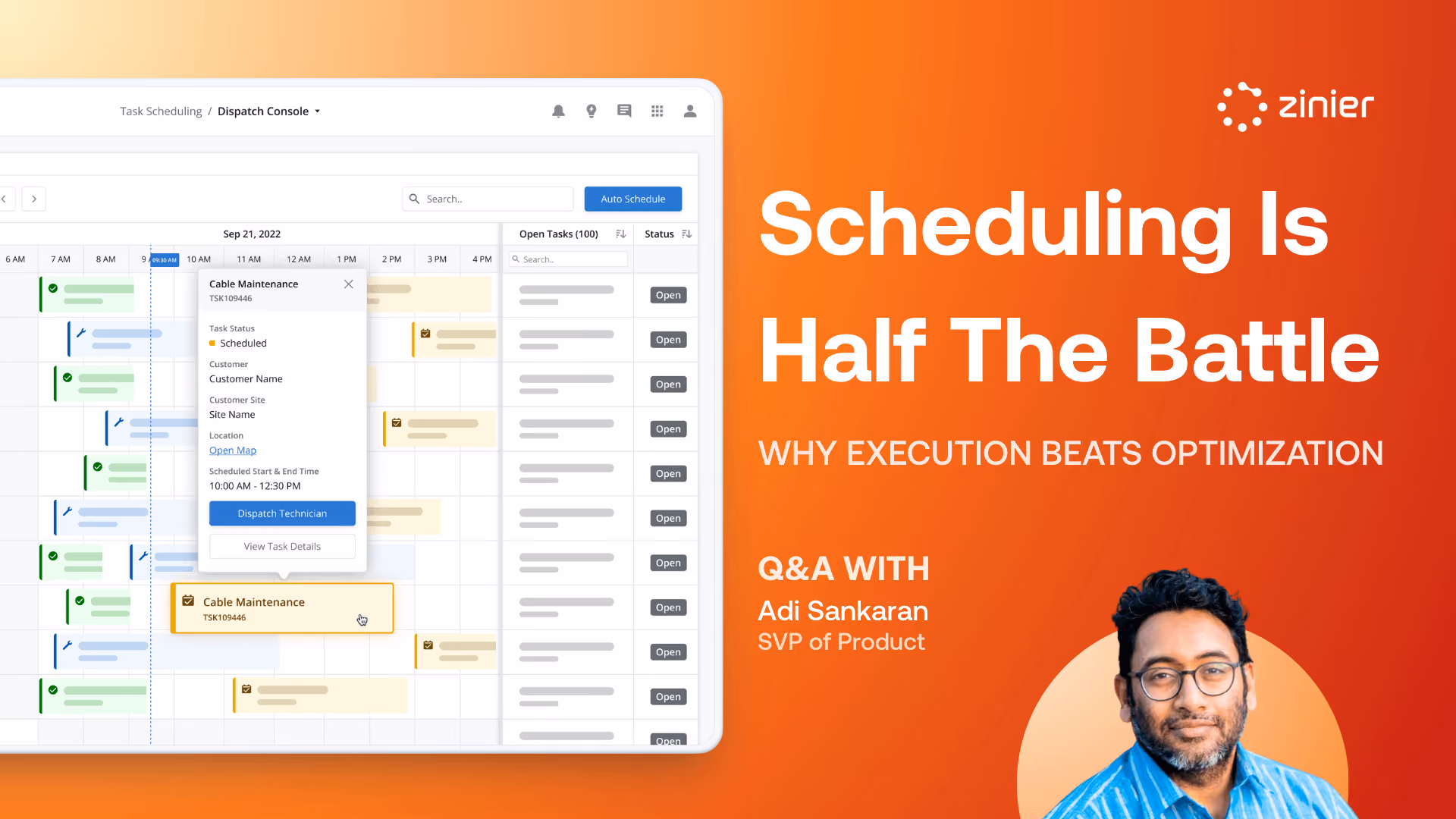 Is Scheduling Half the Battle? Why execution beats optimization, Q&A with Adi Sankaran, SVP of Product