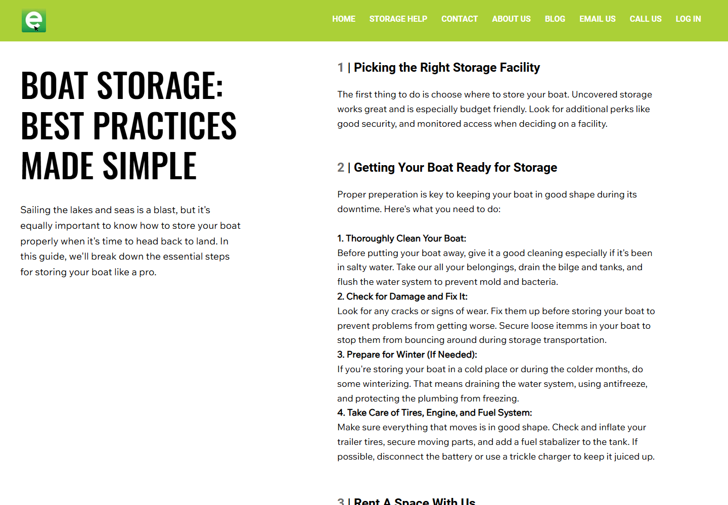 e-Storage RV & Boats