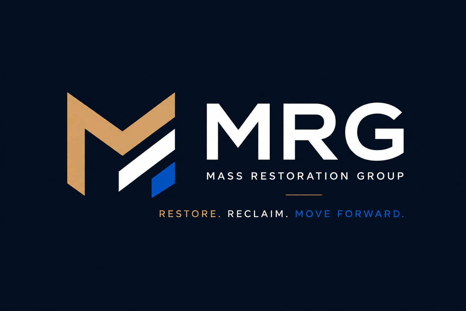 Mass Restoration Group logo — Restore. Reclaim. Move Forward.