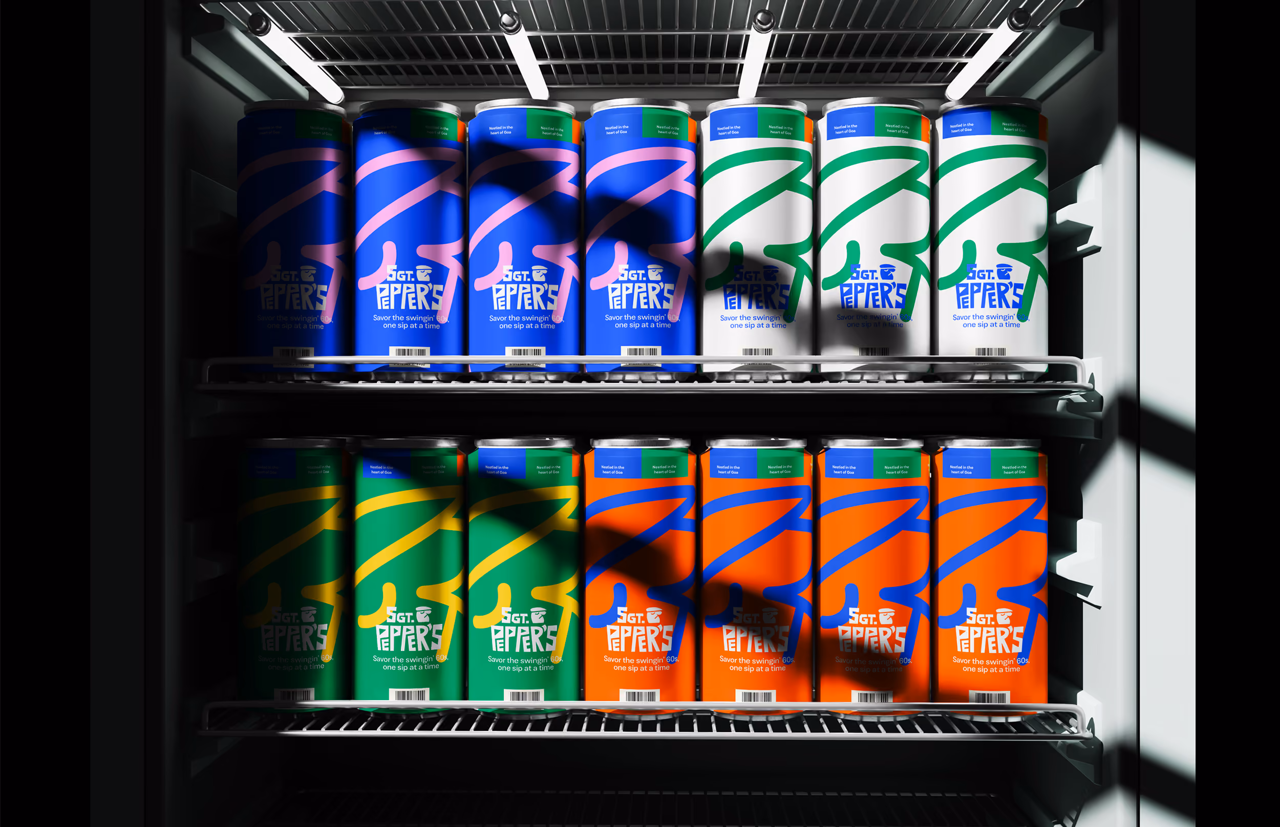 Soft drink mock-up for SGT. Peppers.