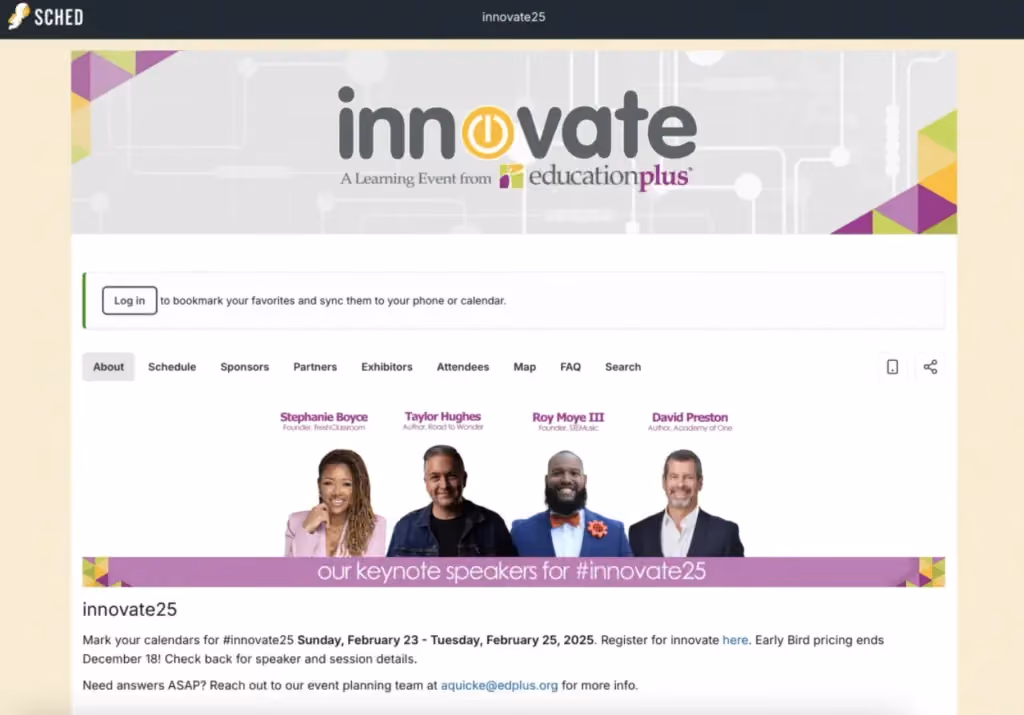 Create a Custom-Branded Event Site with Sched