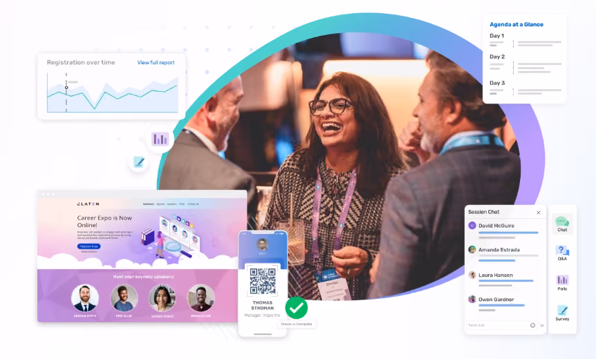 Screenshot of Cvent event software