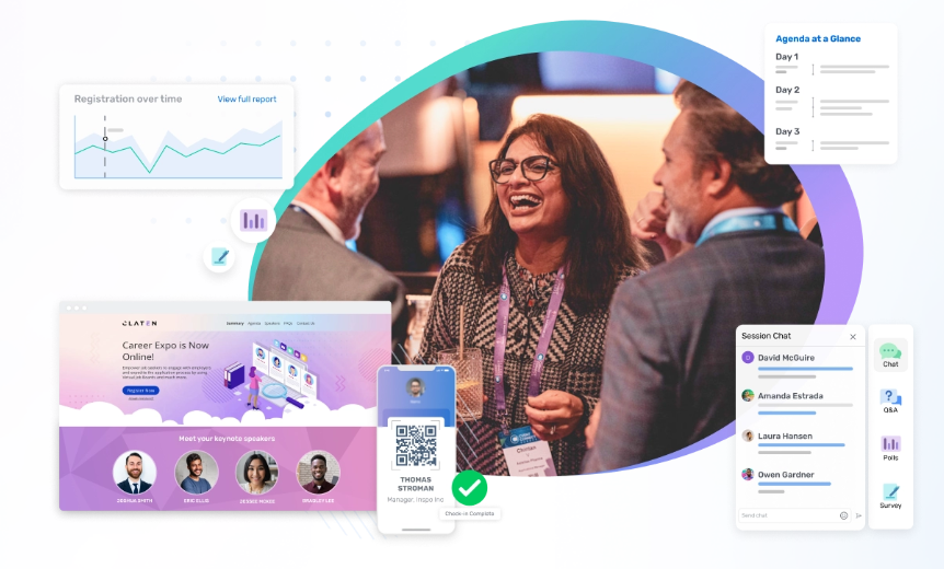 Screenshot of Cvent event management services