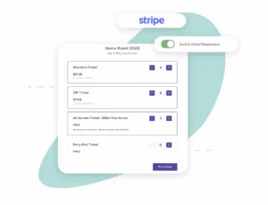event registration system - payment options