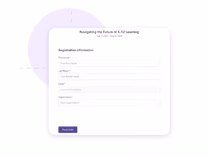 event registration system - simple registration process