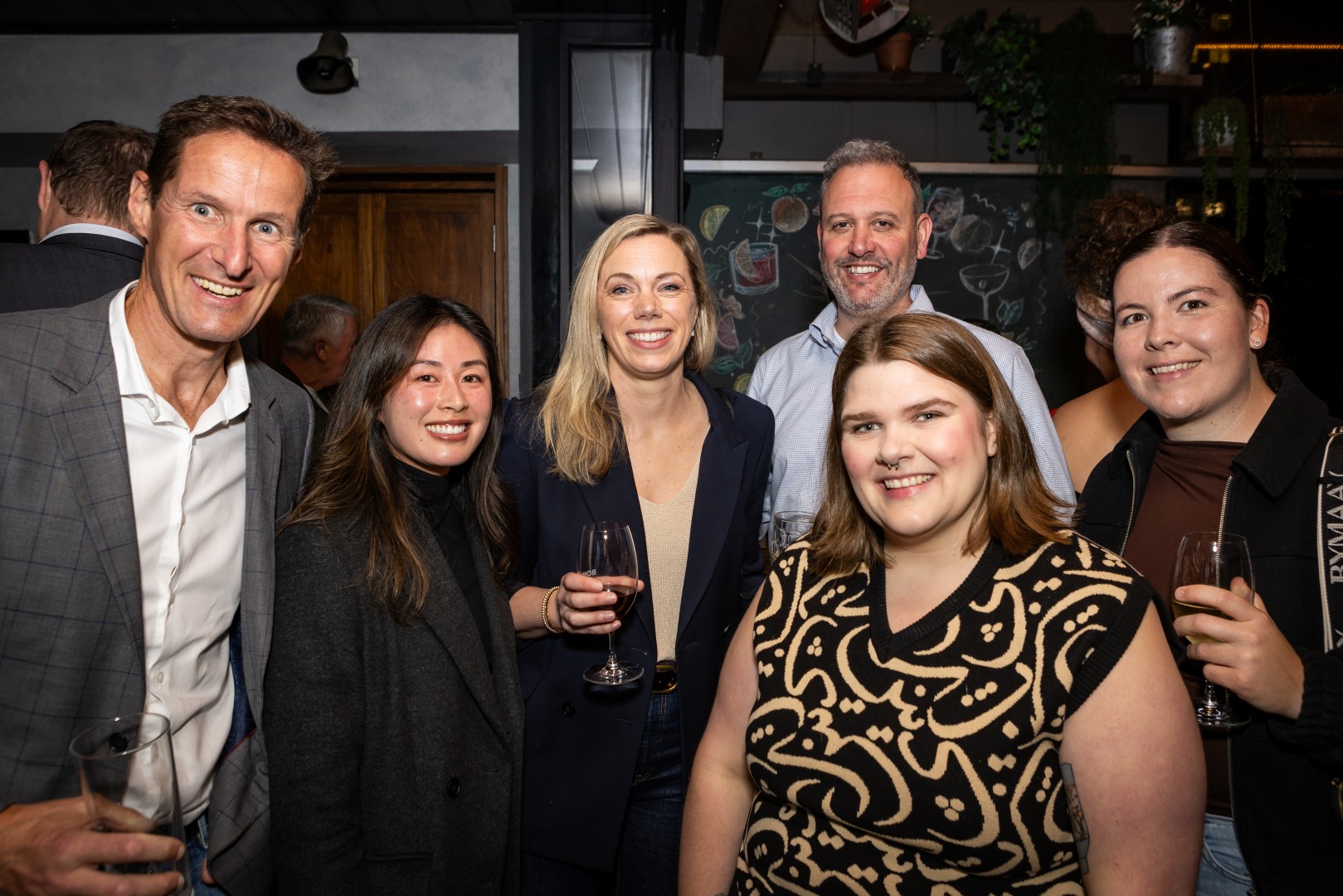 Guests at the Canopy launch, Bomba Rooftop Bar, Melbourne
