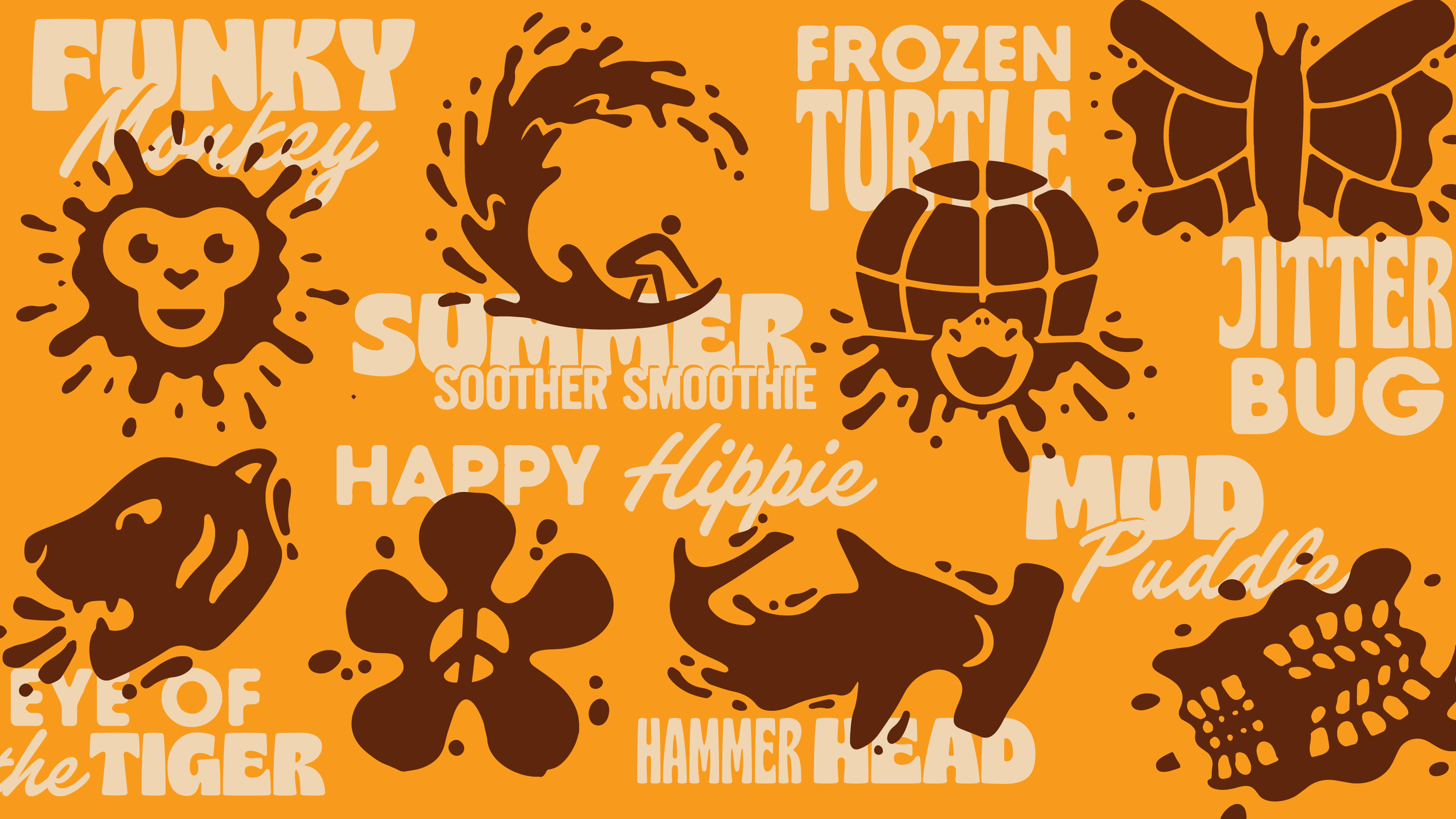 Coffee Shop Logo System for custom coffees