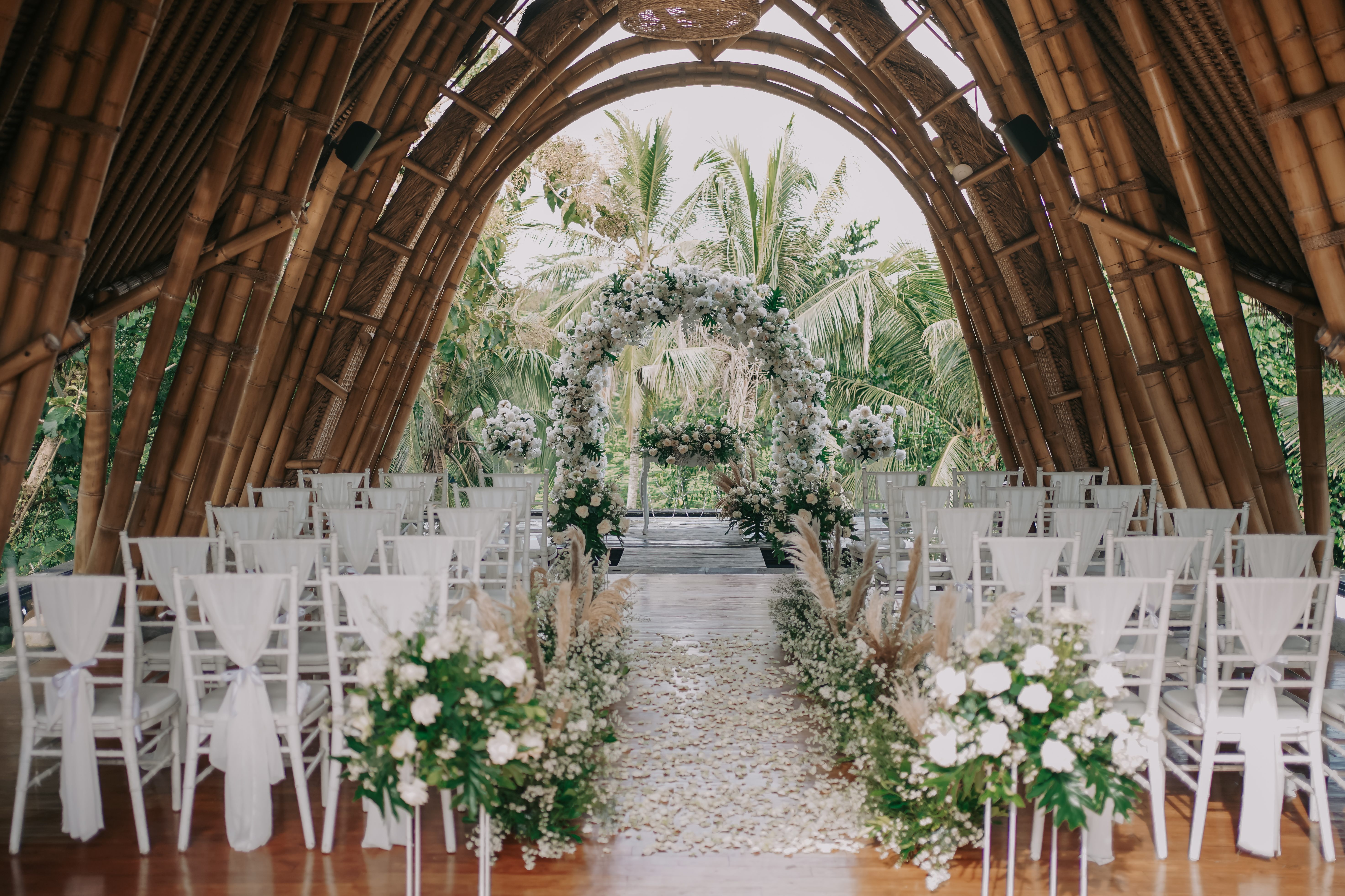 Mantra Pavilion among lush greenery