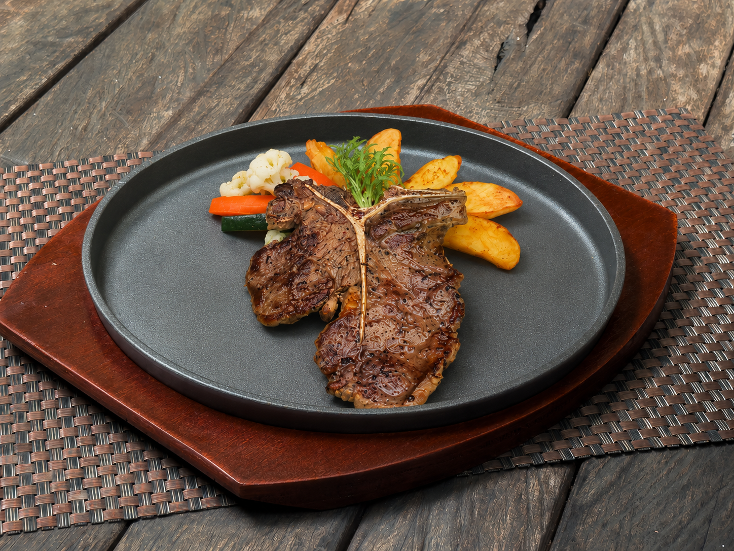 An a la carte dish plated at T’dung Restaurant