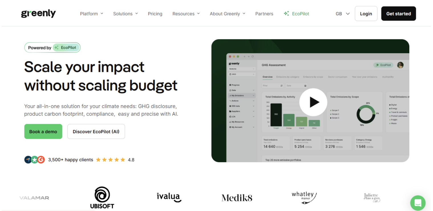 Greenly as a carbon tracking software