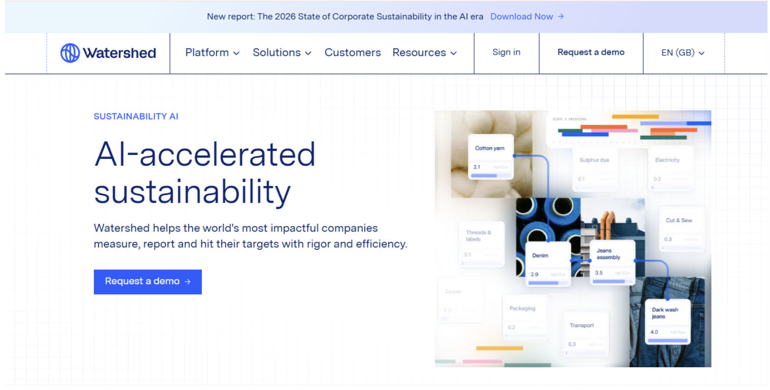 Watershed as a carbon tracking software