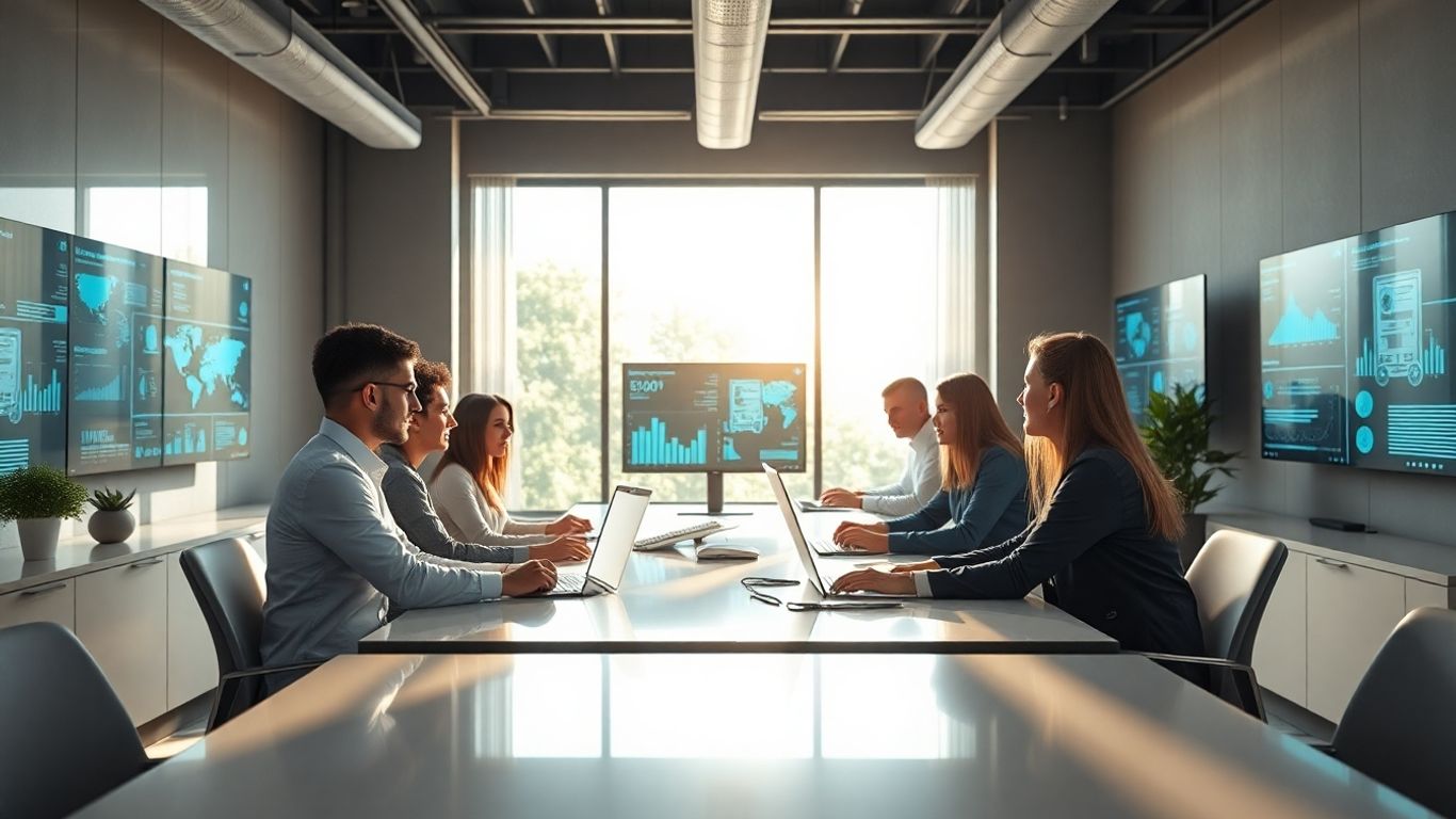 Professionals working with CSRD reporting software