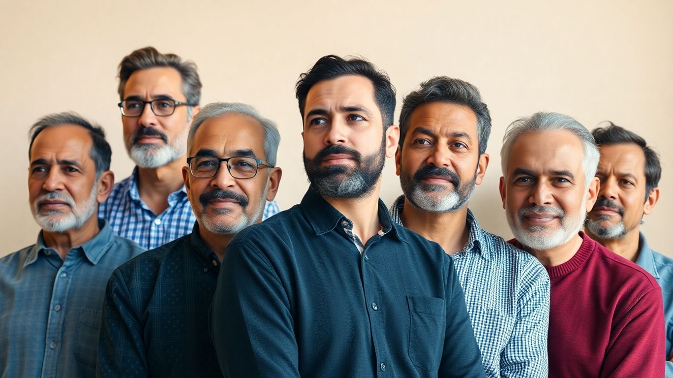 Men of diverse backgrounds considering birth control options.