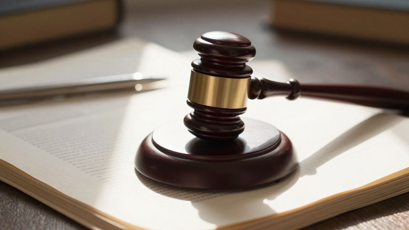Gavel on legal documents