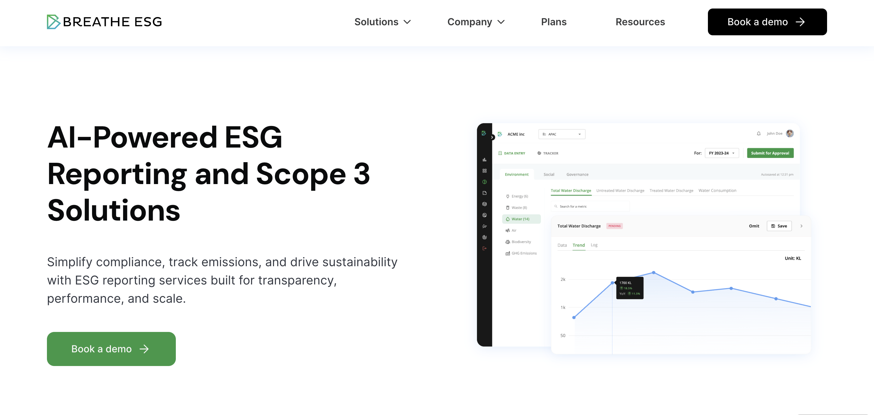 Breathe ESG CSRD reporting software