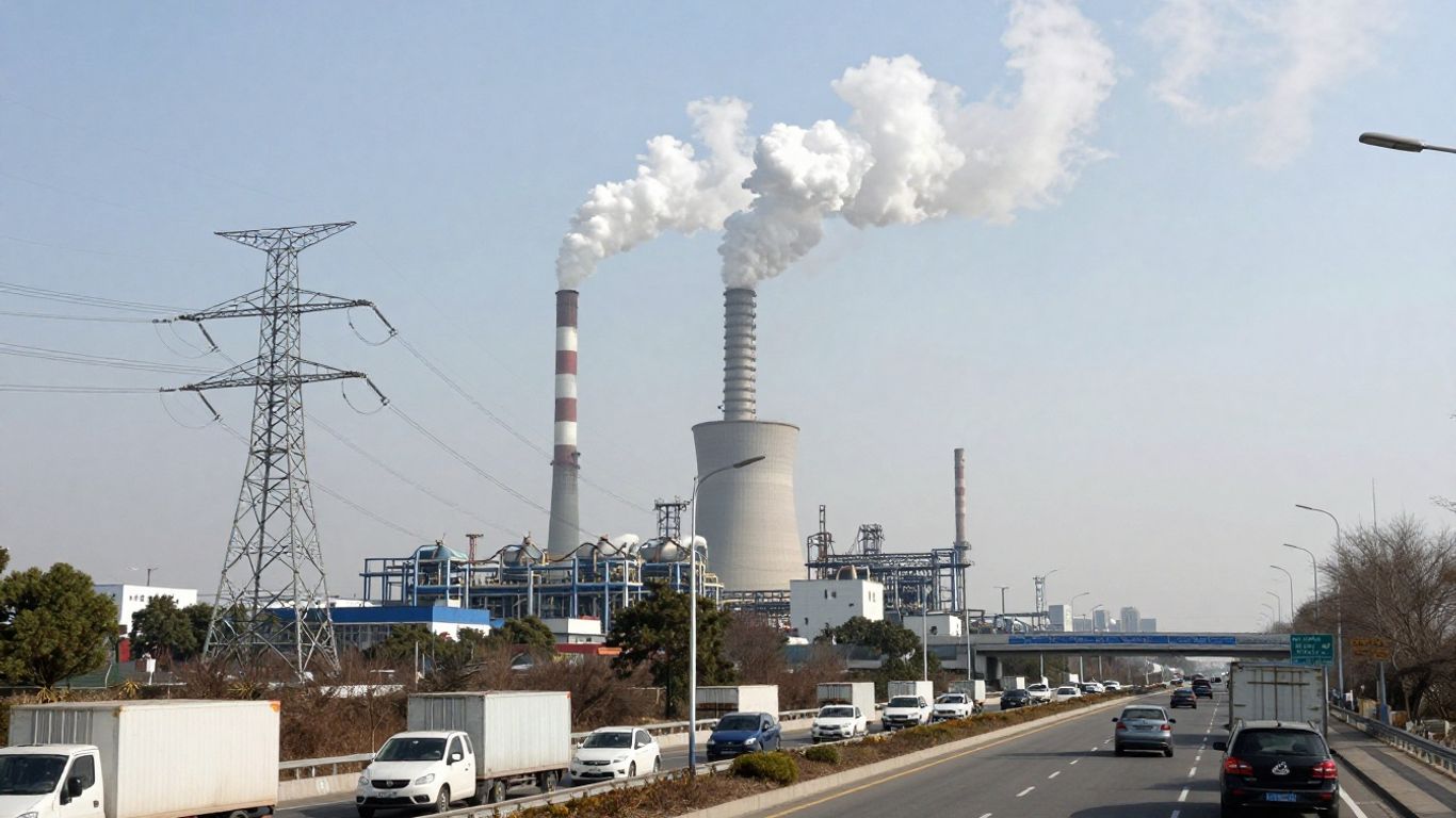 Diagram illustrating Scope 1, 2, and 3 emissions sources.