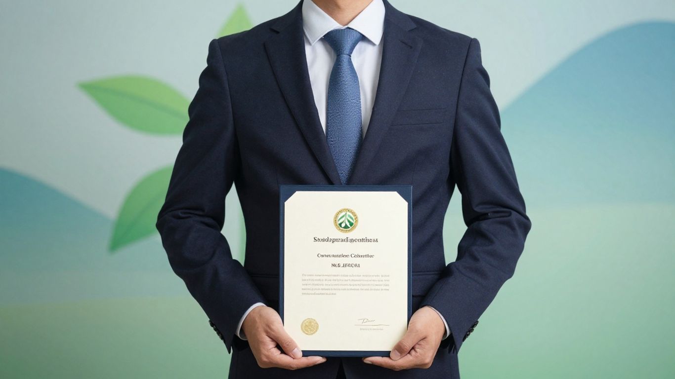 Professional holding a GHG accounting certification