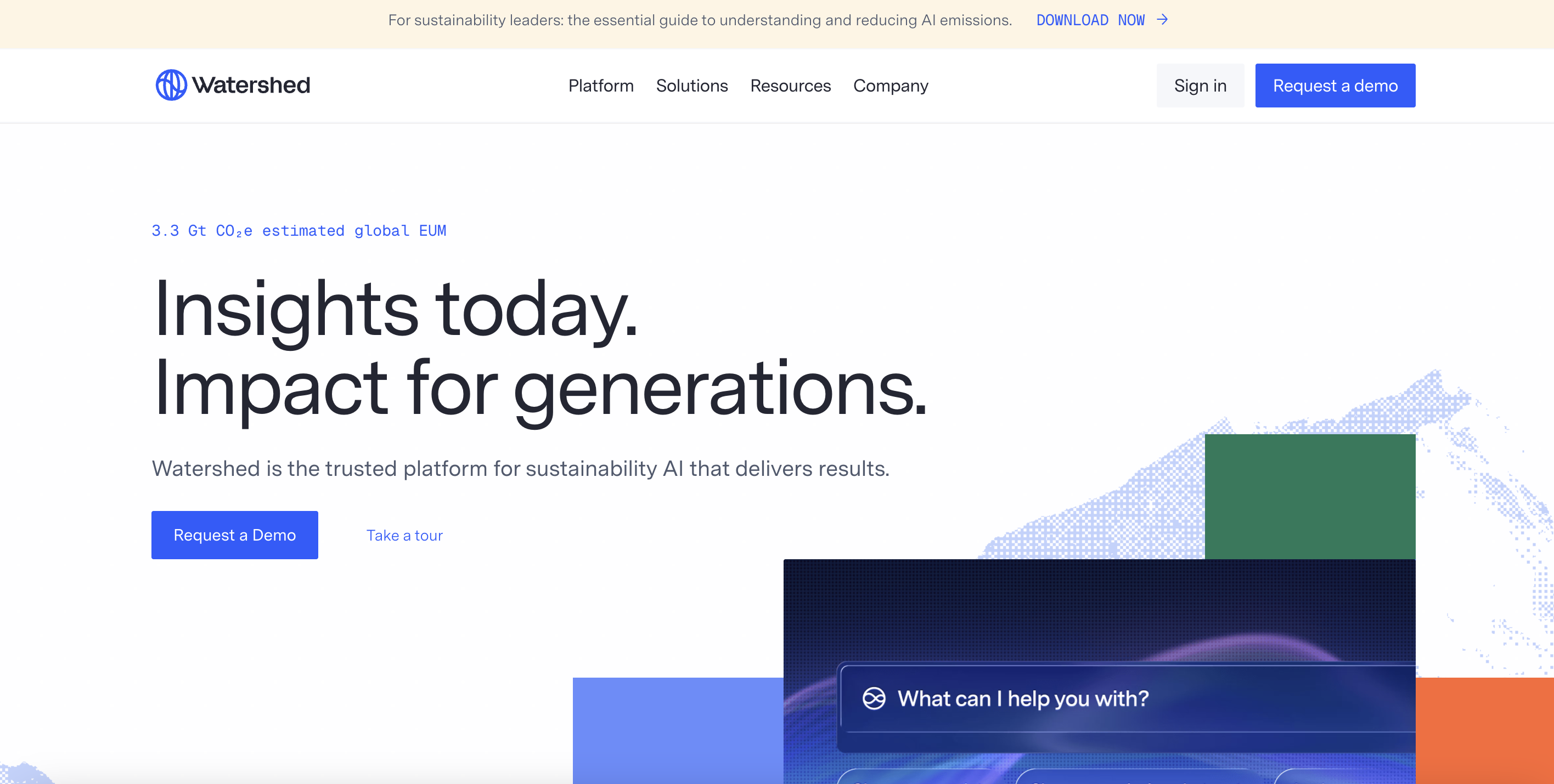 Watershed decarbonization software