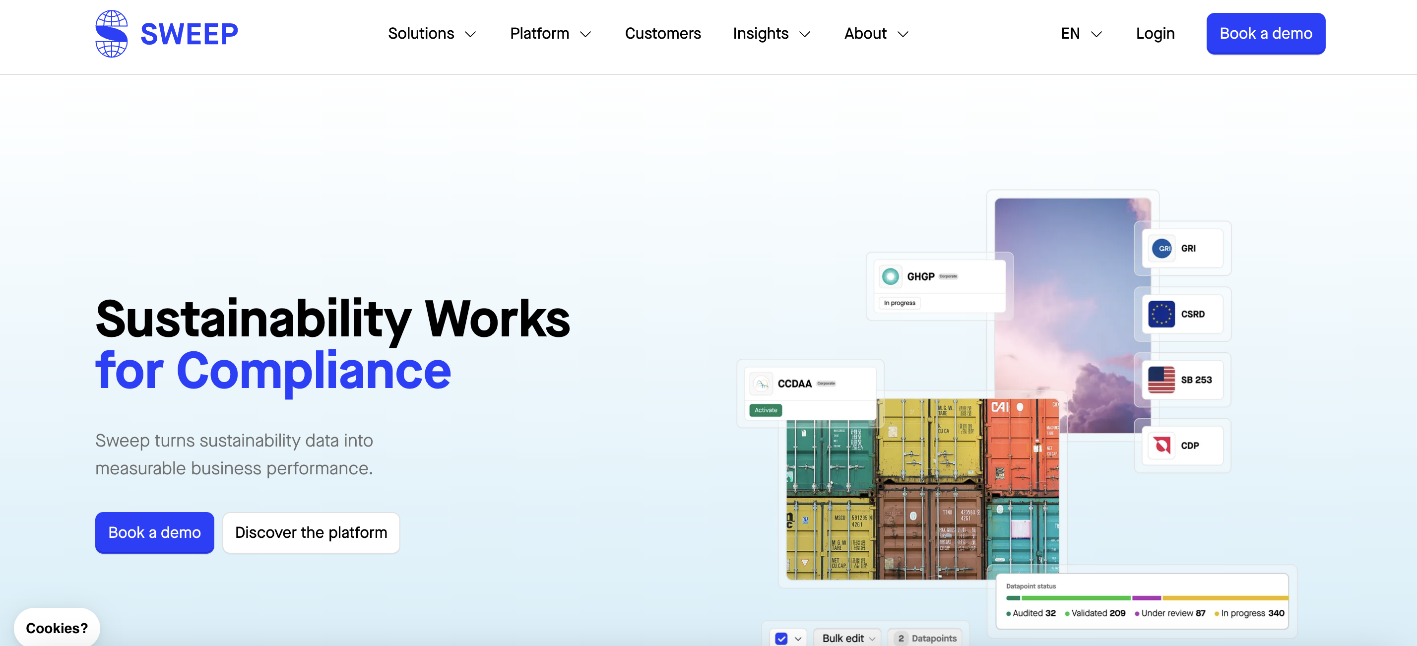 Sweep decarbonization software
