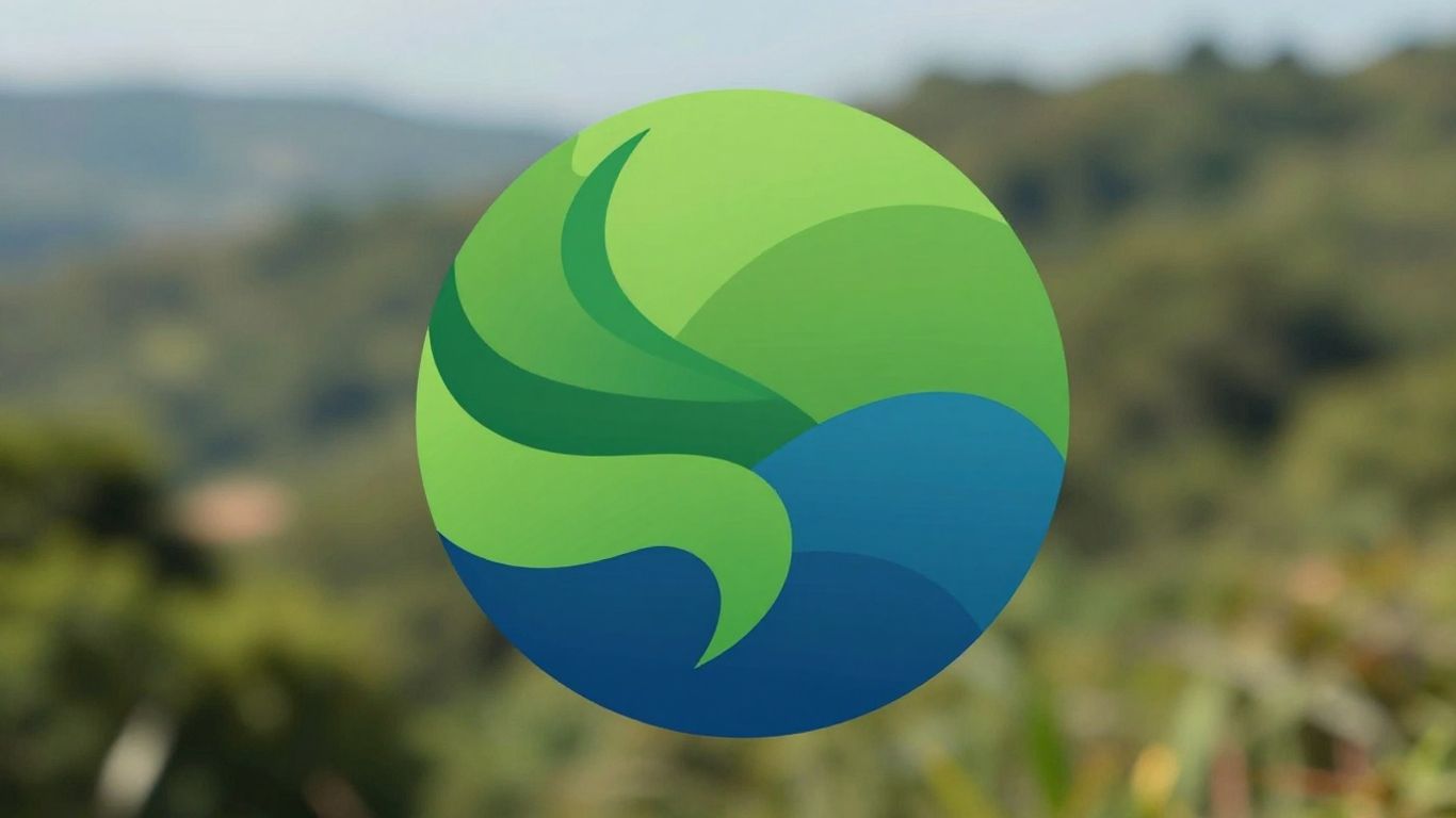 TCFD logo against a blurred natural landscape background.