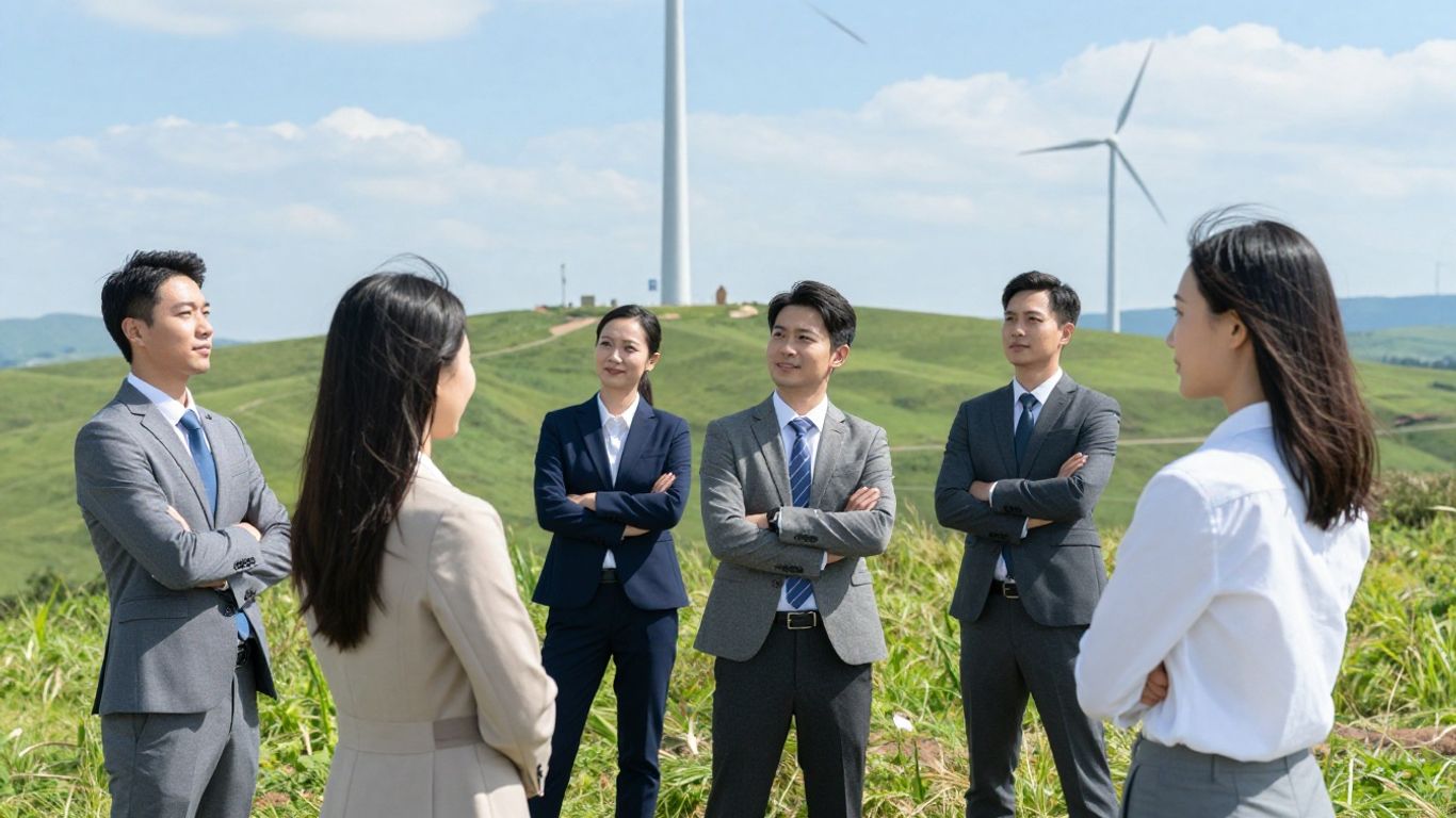 Professionals looking towards a sustainable future in India.