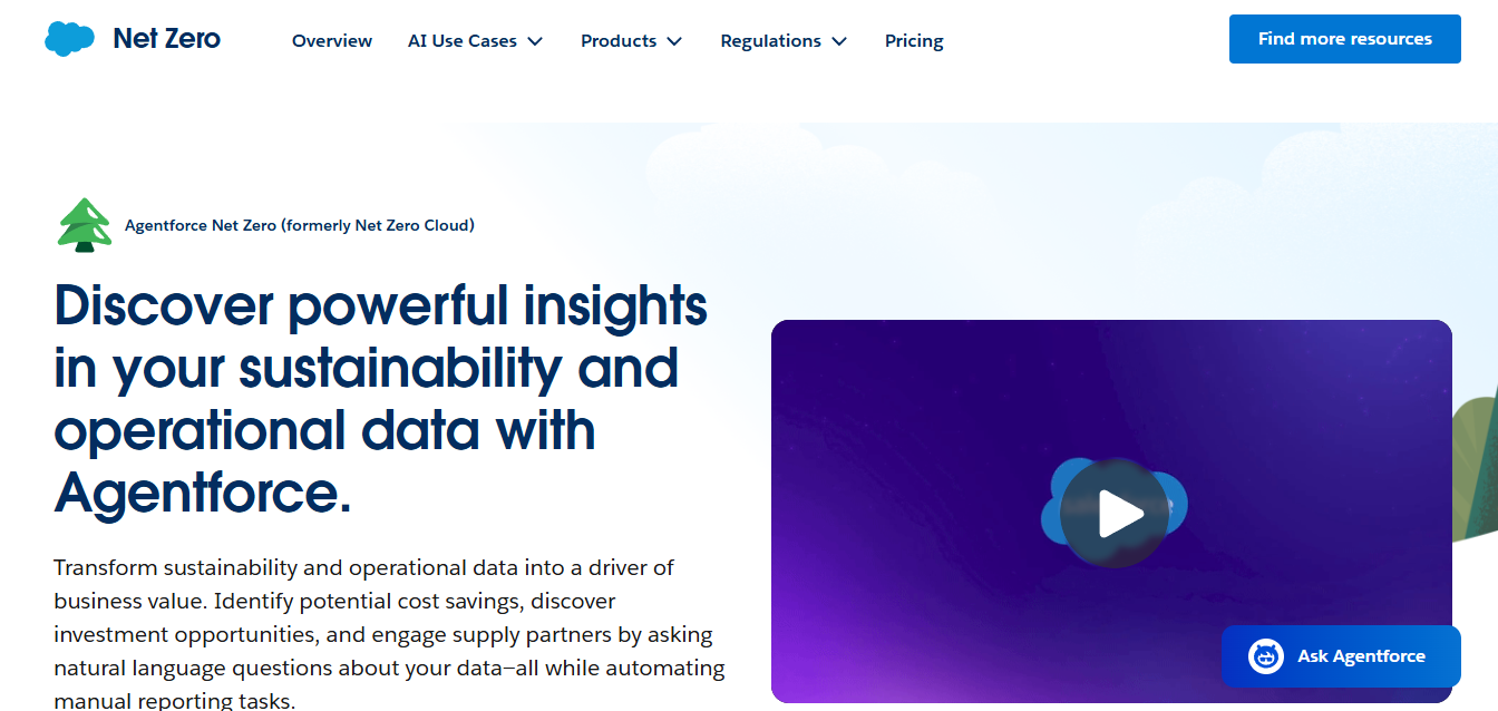 Salesforce Net Zero Cloud for CBAM Compliance