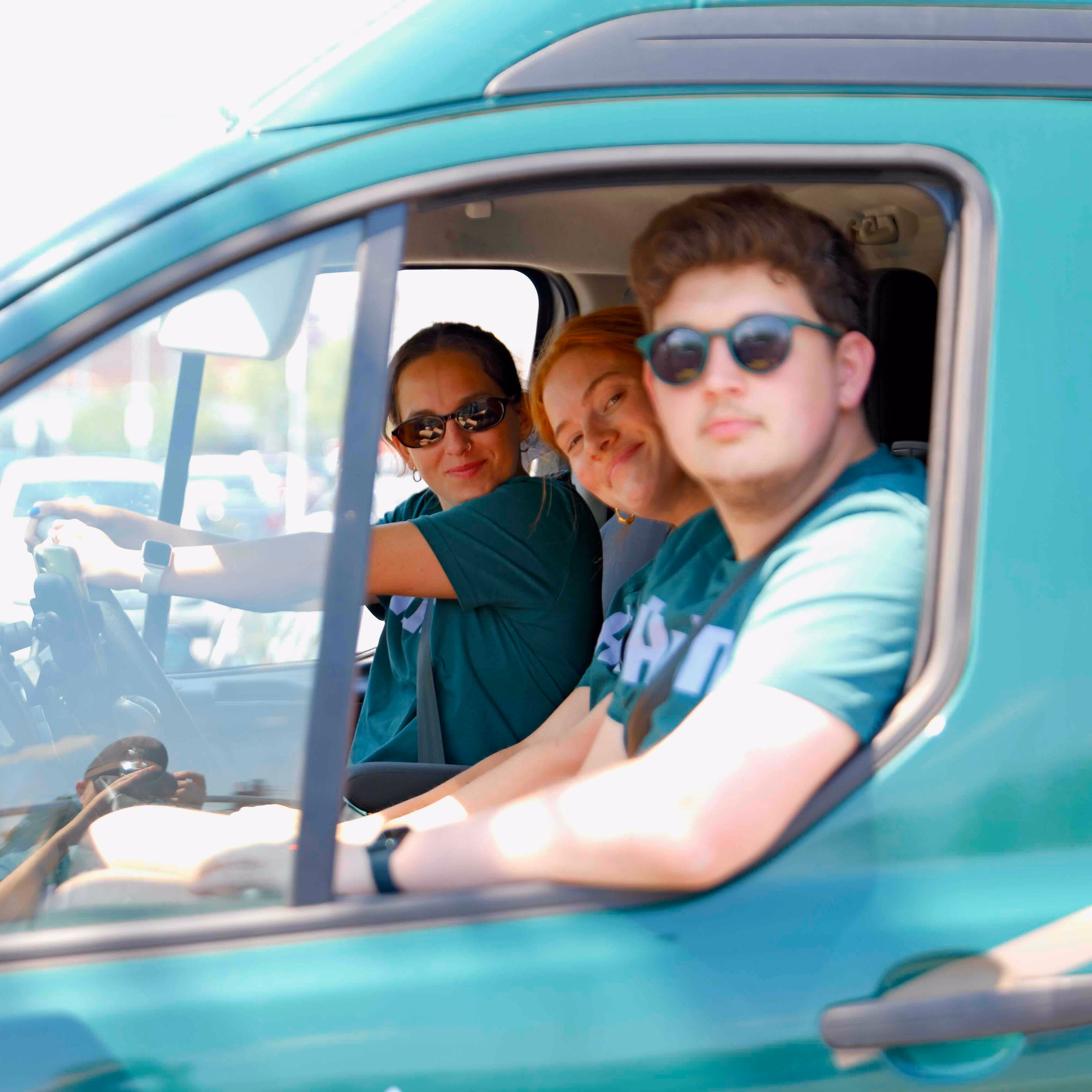 Adfin team and customers at a summer event
