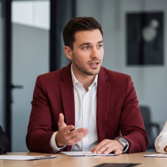Performance review meeting