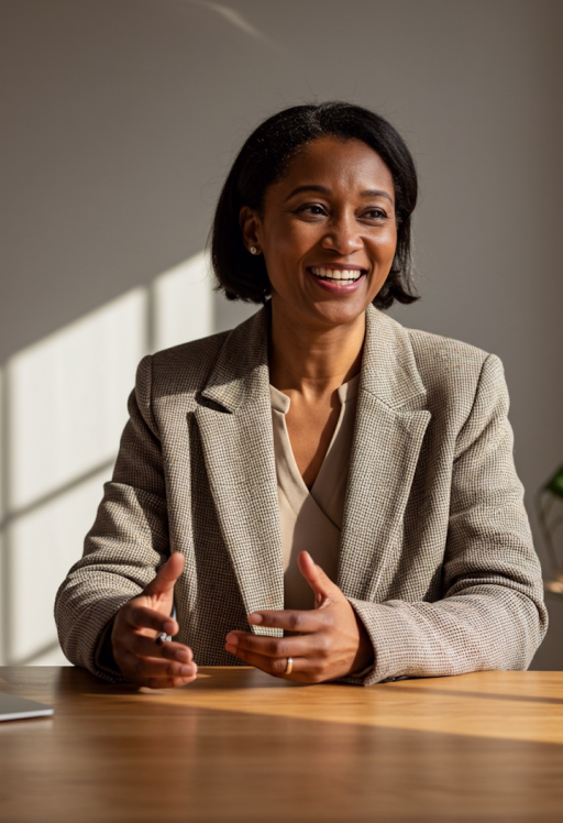 Professional woman smiling