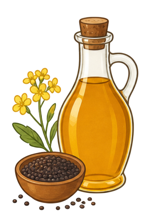 Mustard oil illustration