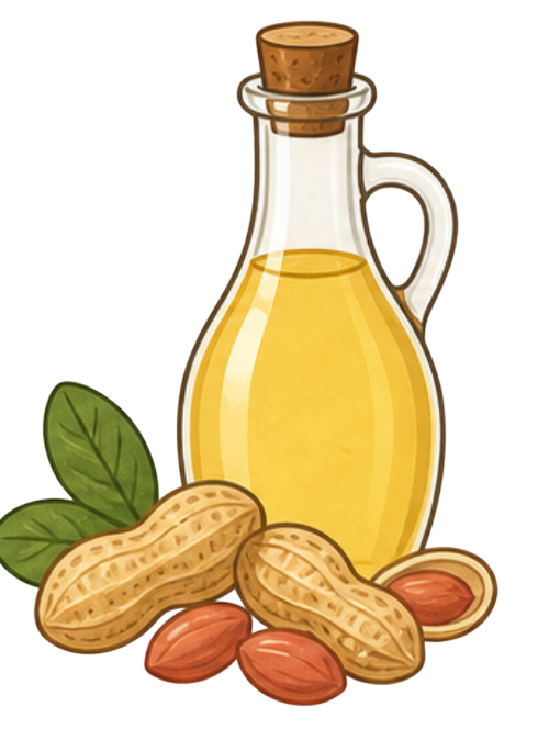 Groundnut oil illustration